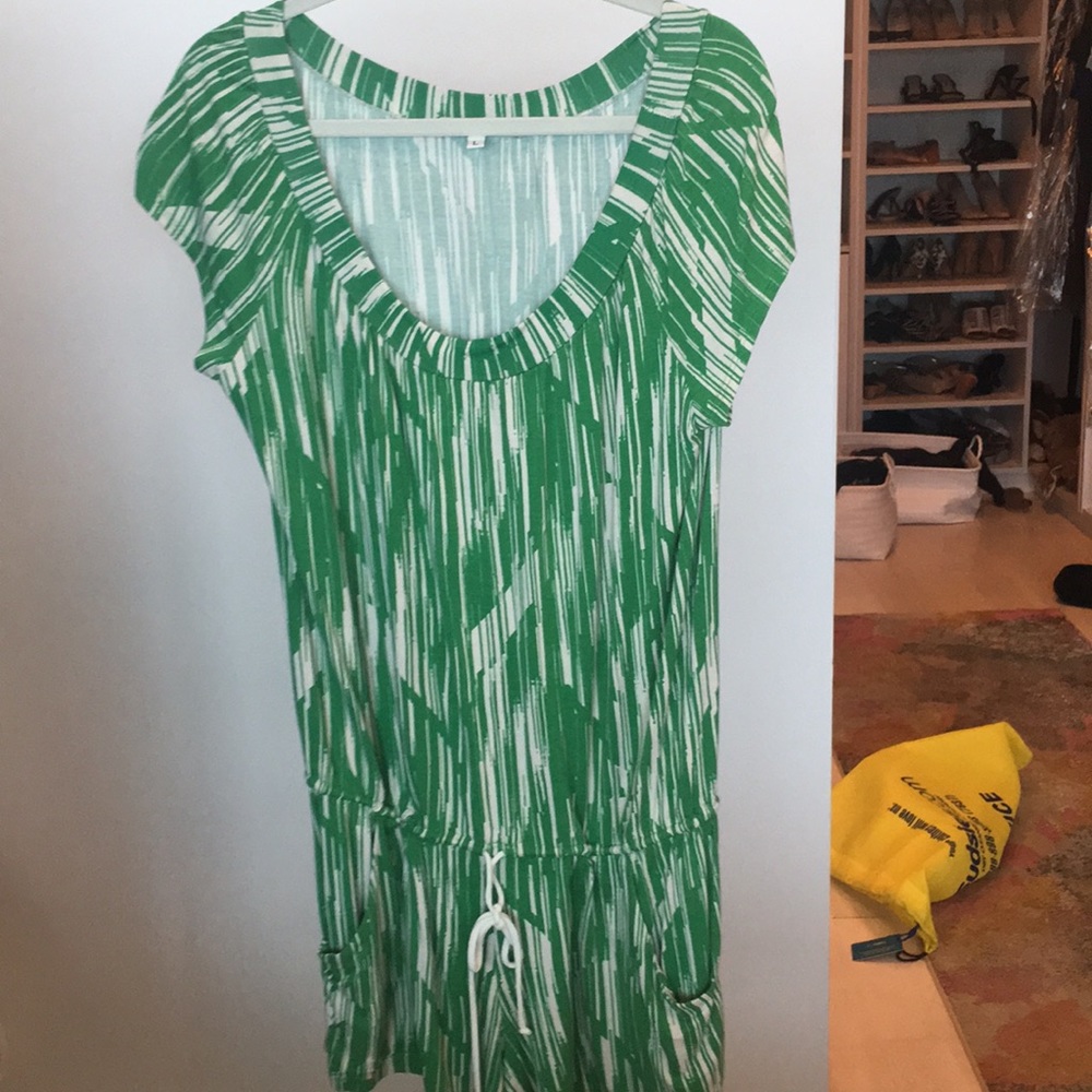 Corey Lynn Calter Green Jersey Romper -Size L